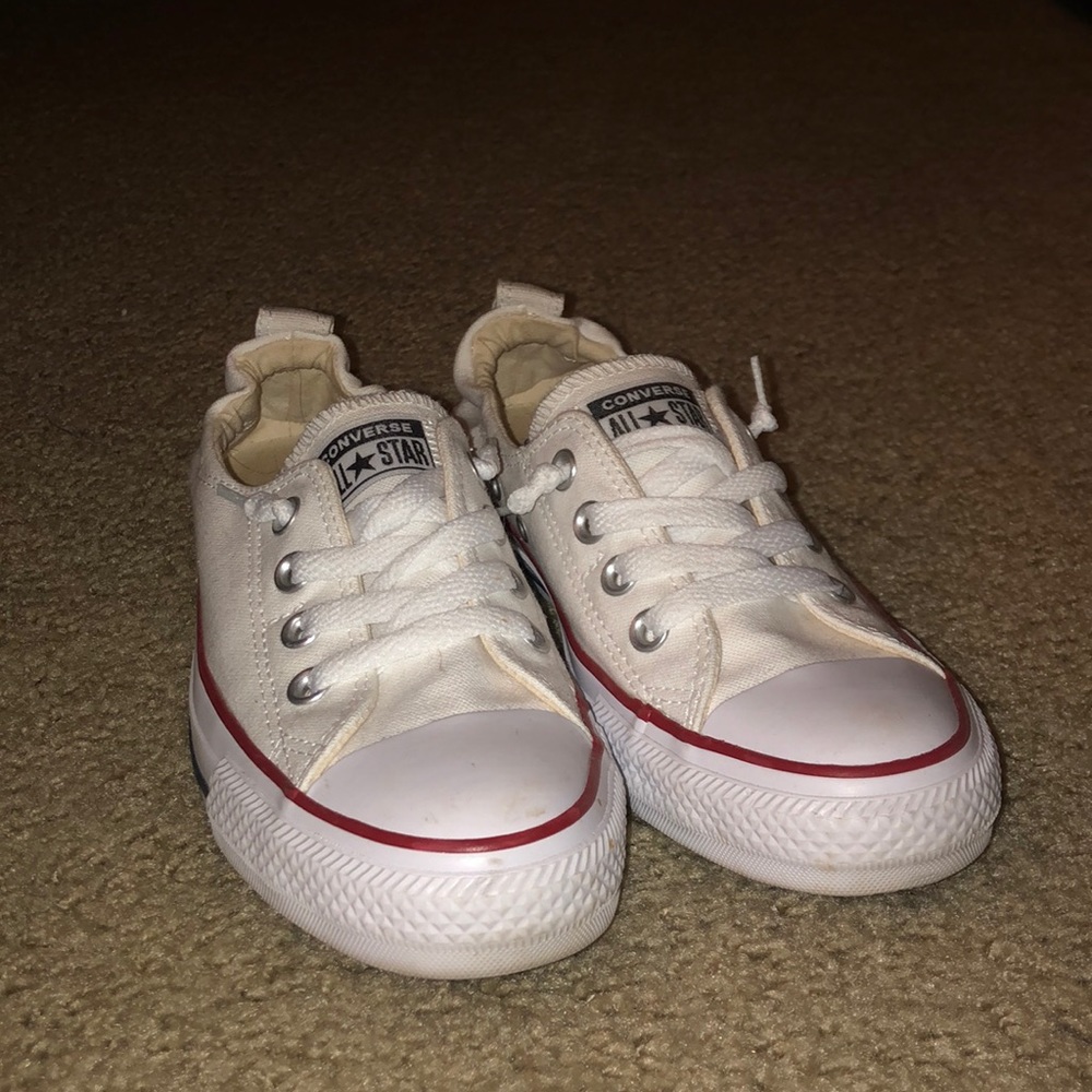White slip on converse